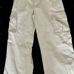 Old Navy Women's Tan Wide Leg Cargo Pants
